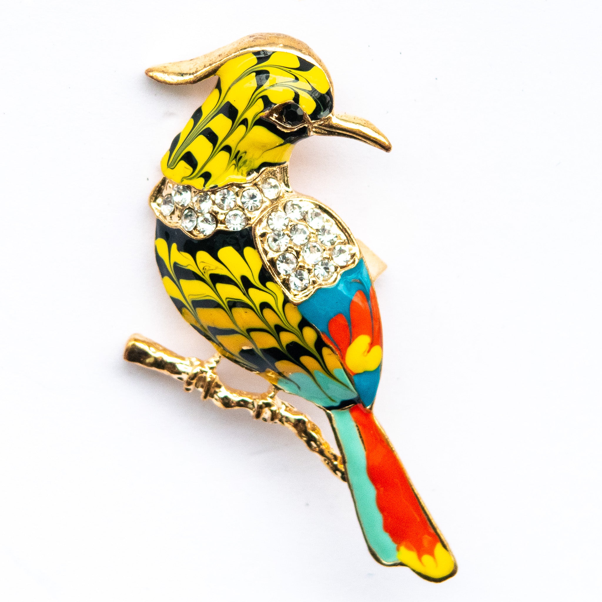 Sunburst Bird Broach