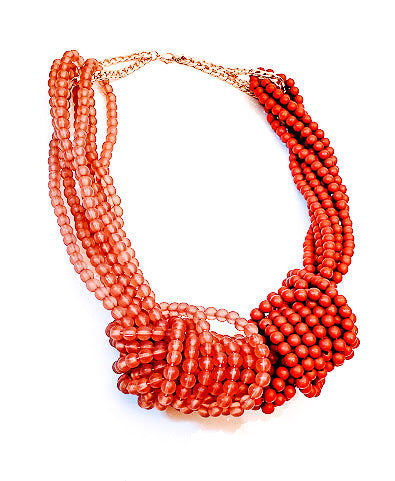 Two Tone Knotted Necklace