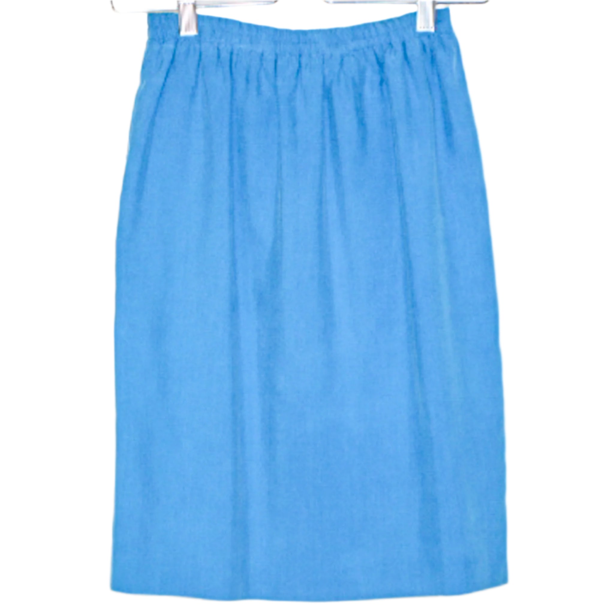 Elegant Azure Silk Ensemble by Saks Fifth Avenue