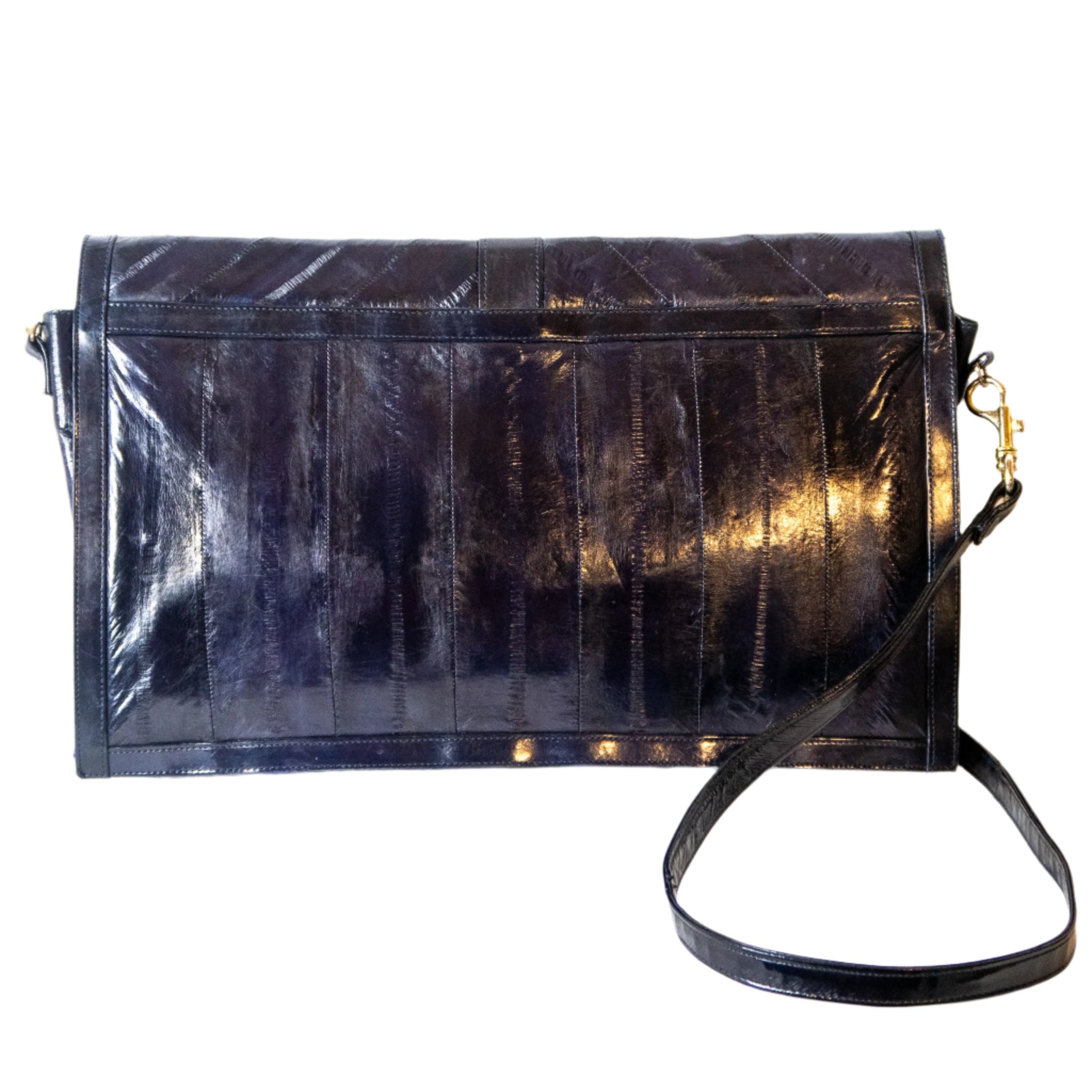 Midnight Elegance Leather Handbag