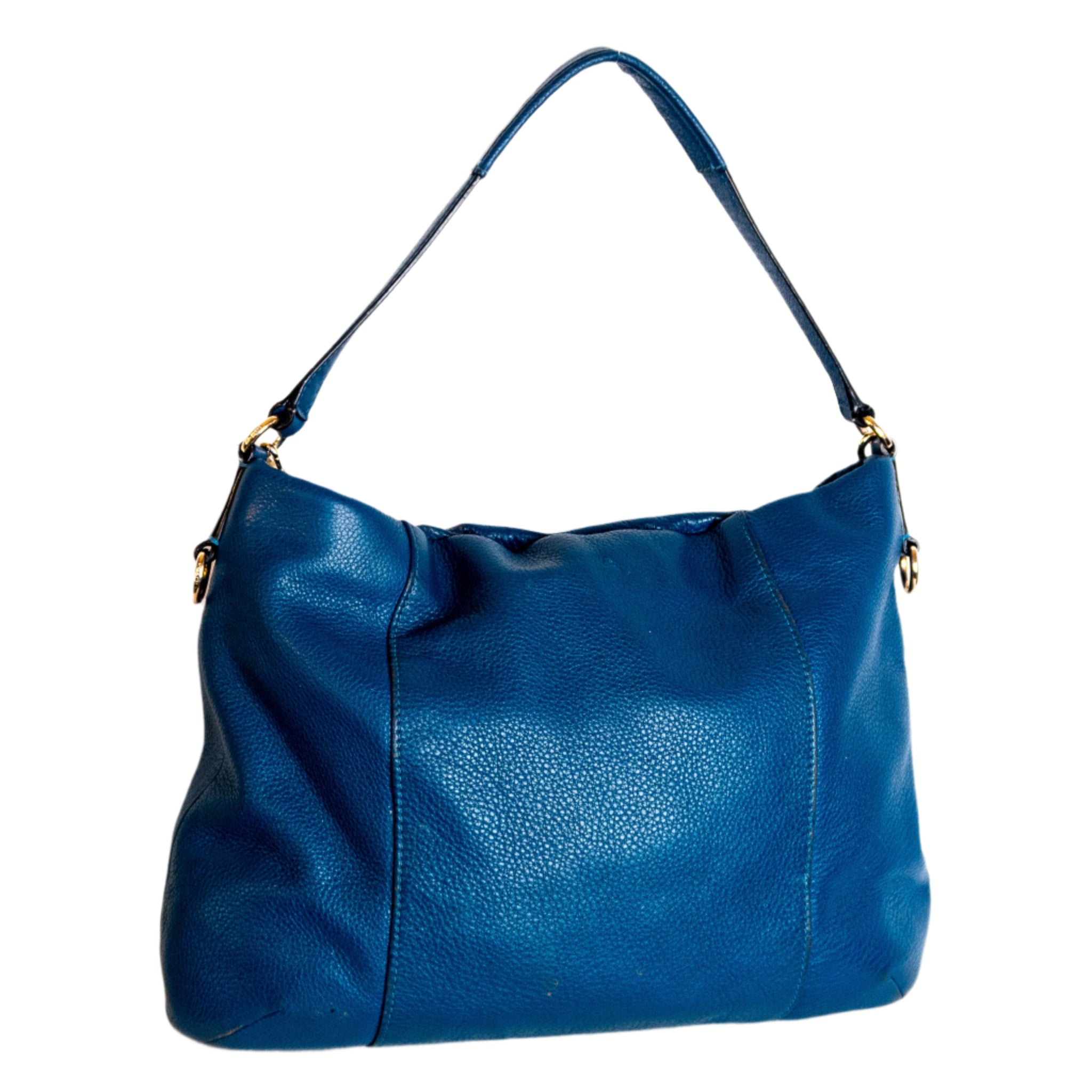 Coach Classic Blue Leather Handbag