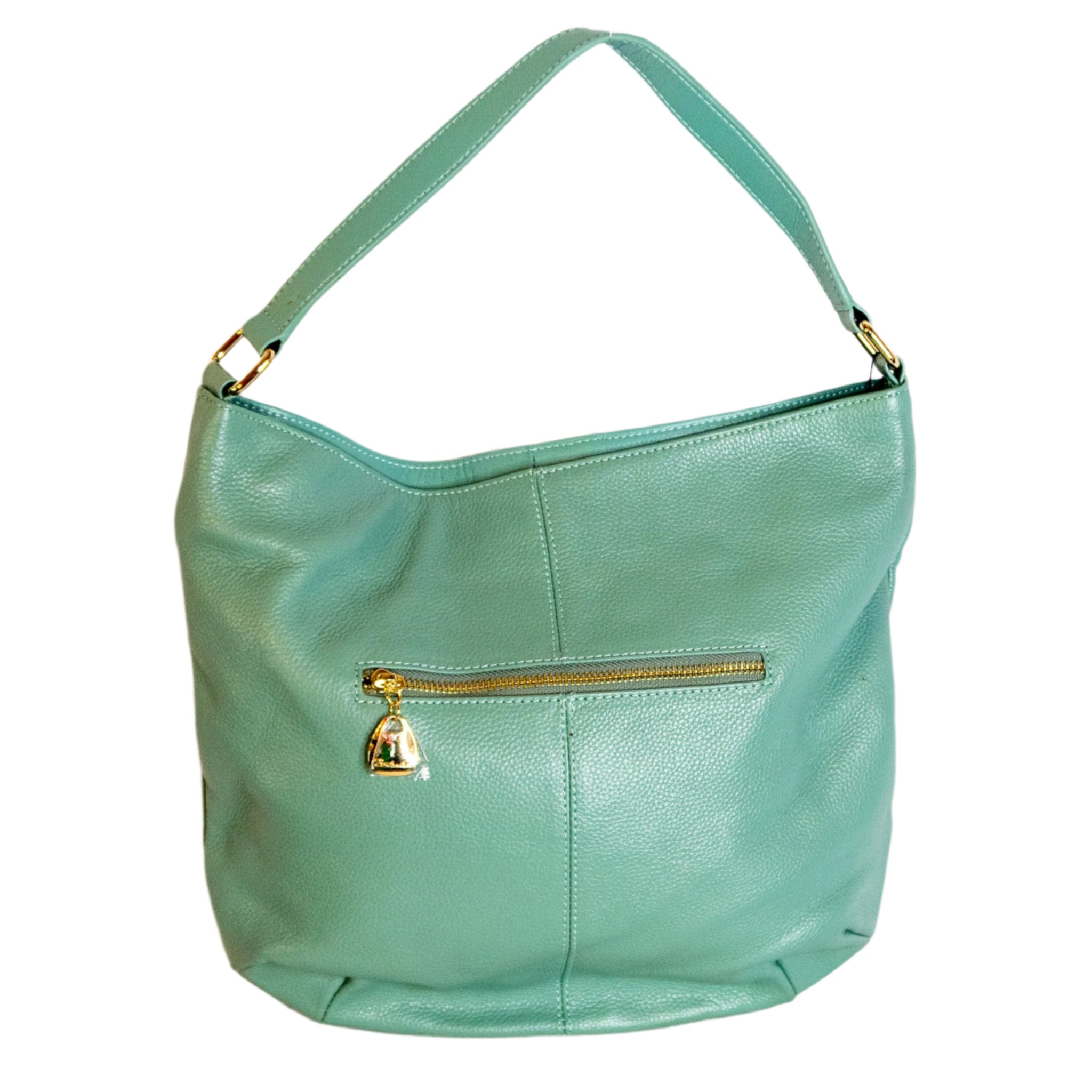 Bostanten Mint Leather Handbag