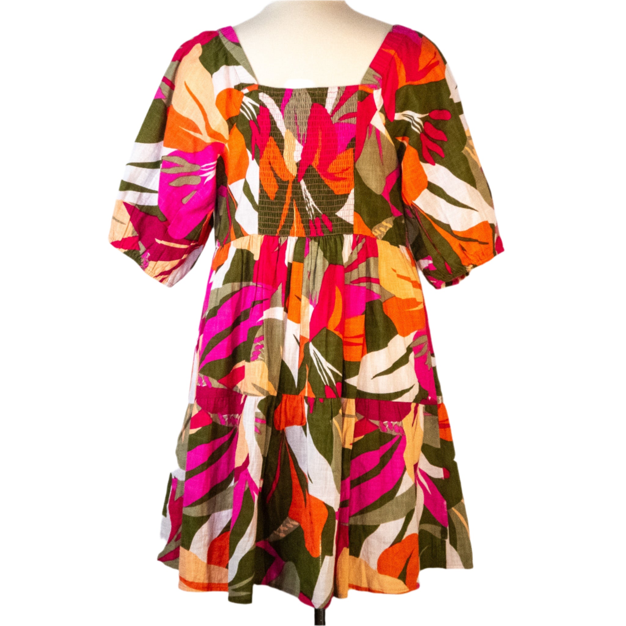 Tropical Bloom Dress by Mlle Gabrielle, Size 2X