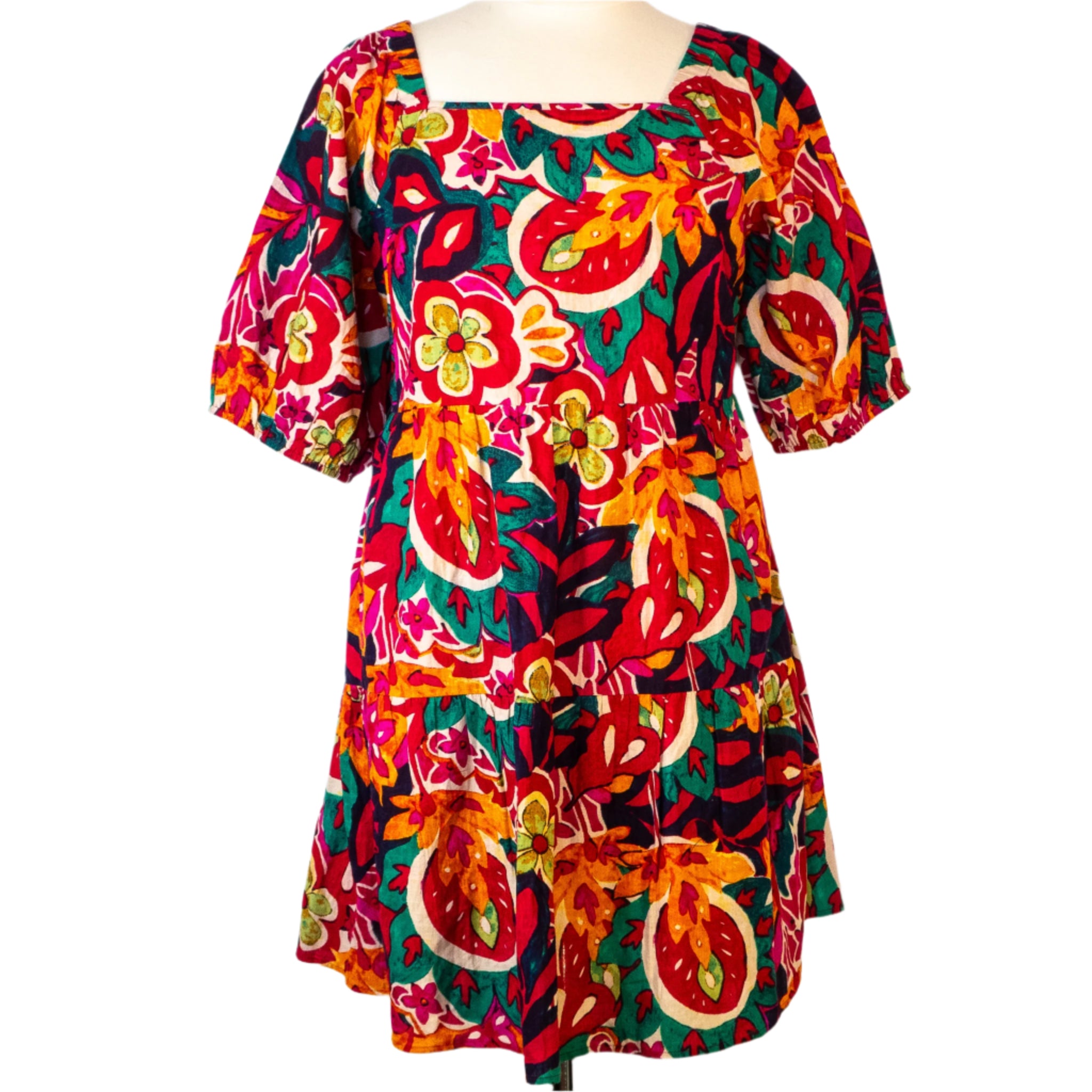 Tropical Fiesta Dress by Mlle Gabrielle, Size 2X