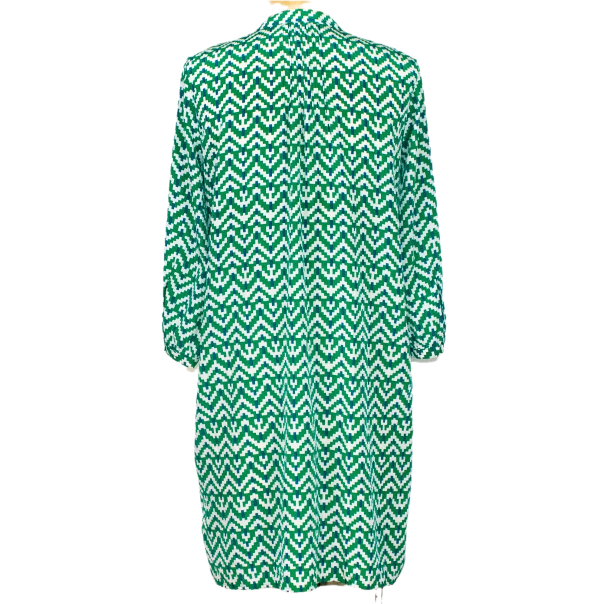 Green Zigzag Tunic Dress by the Gap, Size Medium