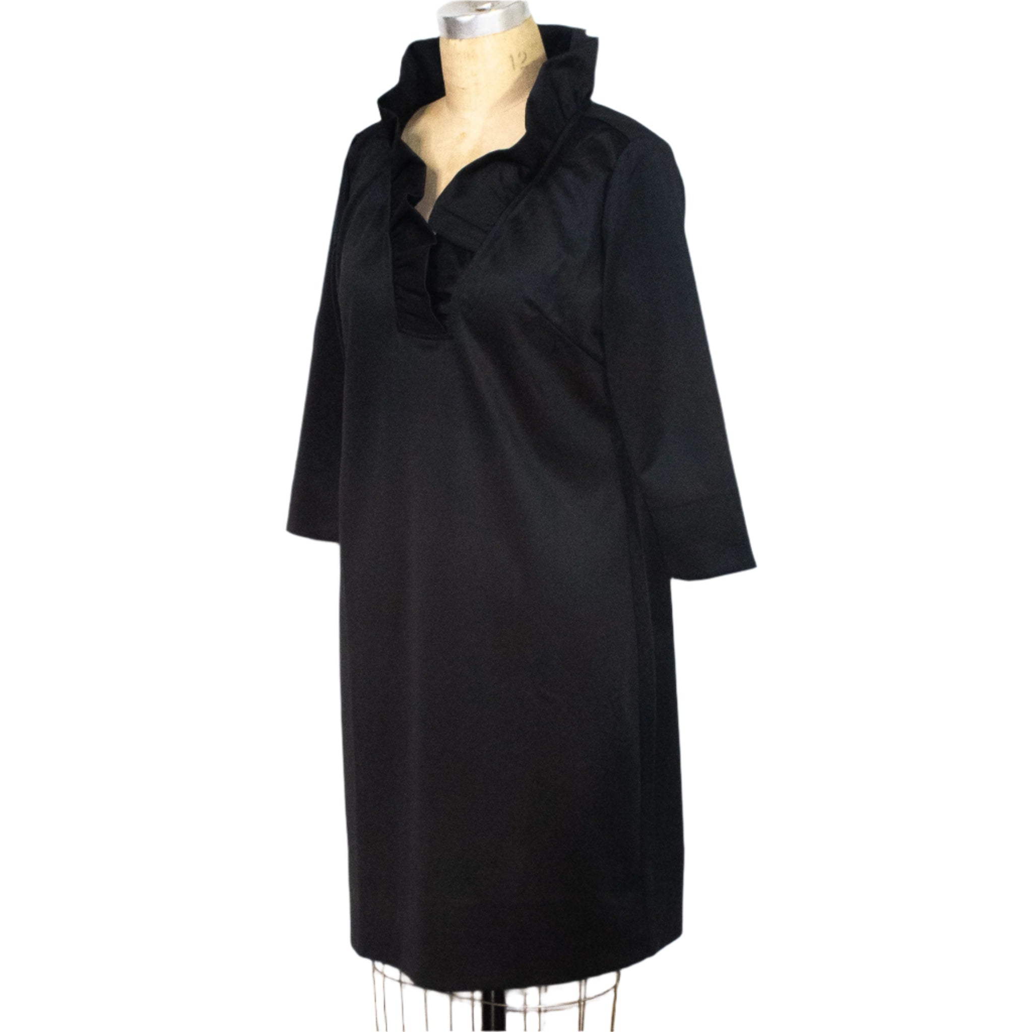 Sophisticated Black Tunic Dress by Gretchen Scott, Size X-Large