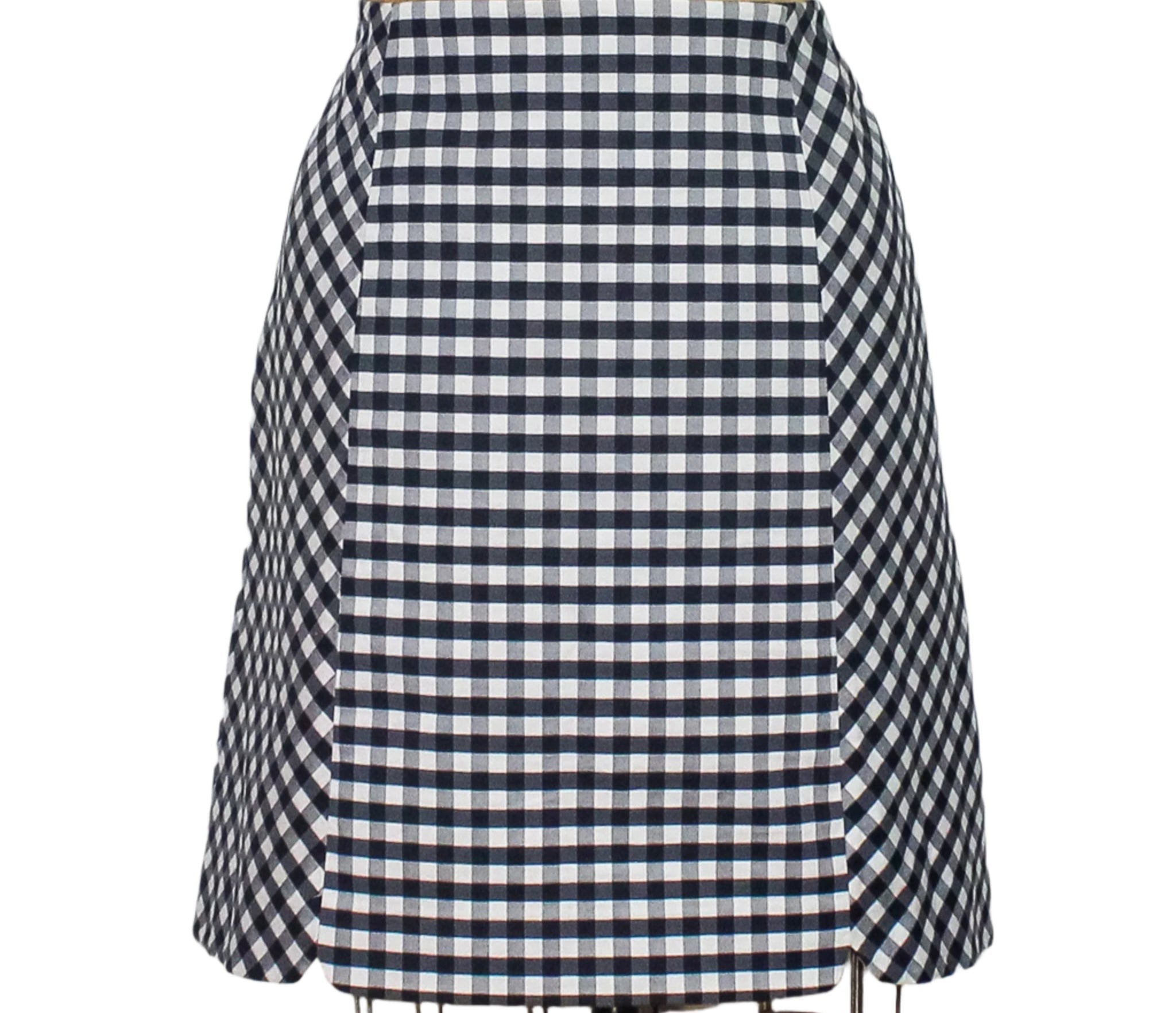 Gingham A-Line Skirt by Brooks Brothers, Size 14