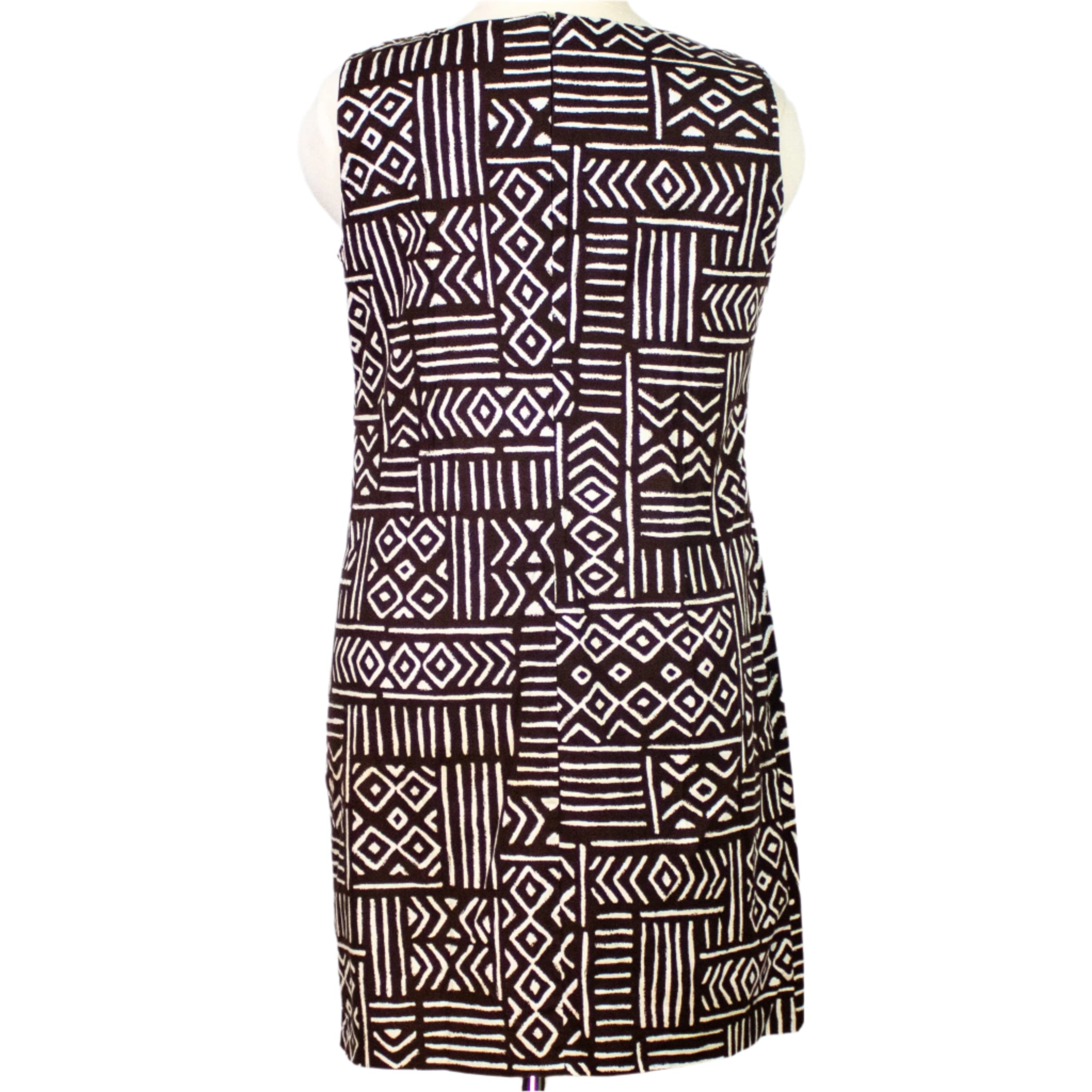 Geometric Elegance Shift Dress by Anne Klein, Size 16