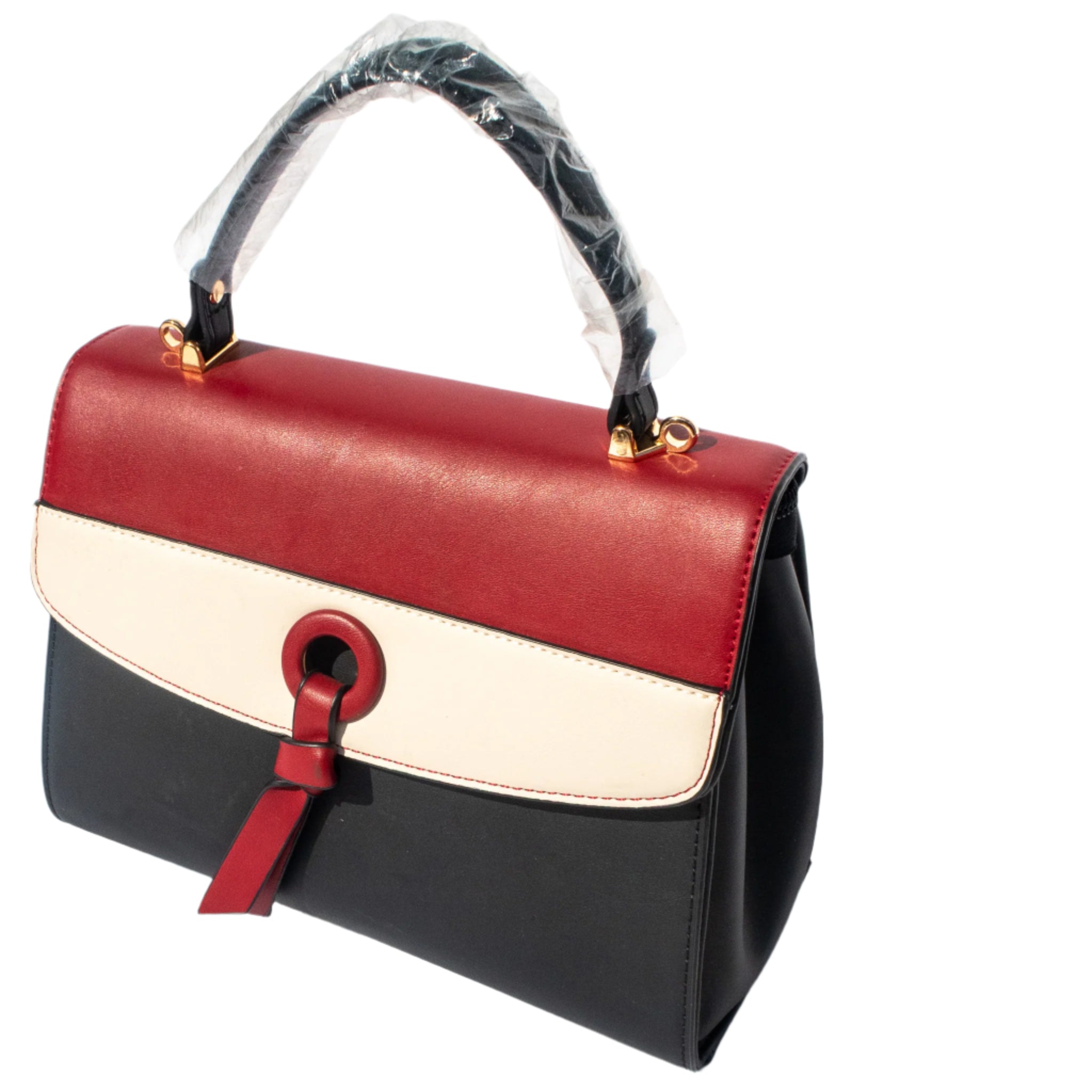 The Tricolor Elegance Vegan Leather Handbag