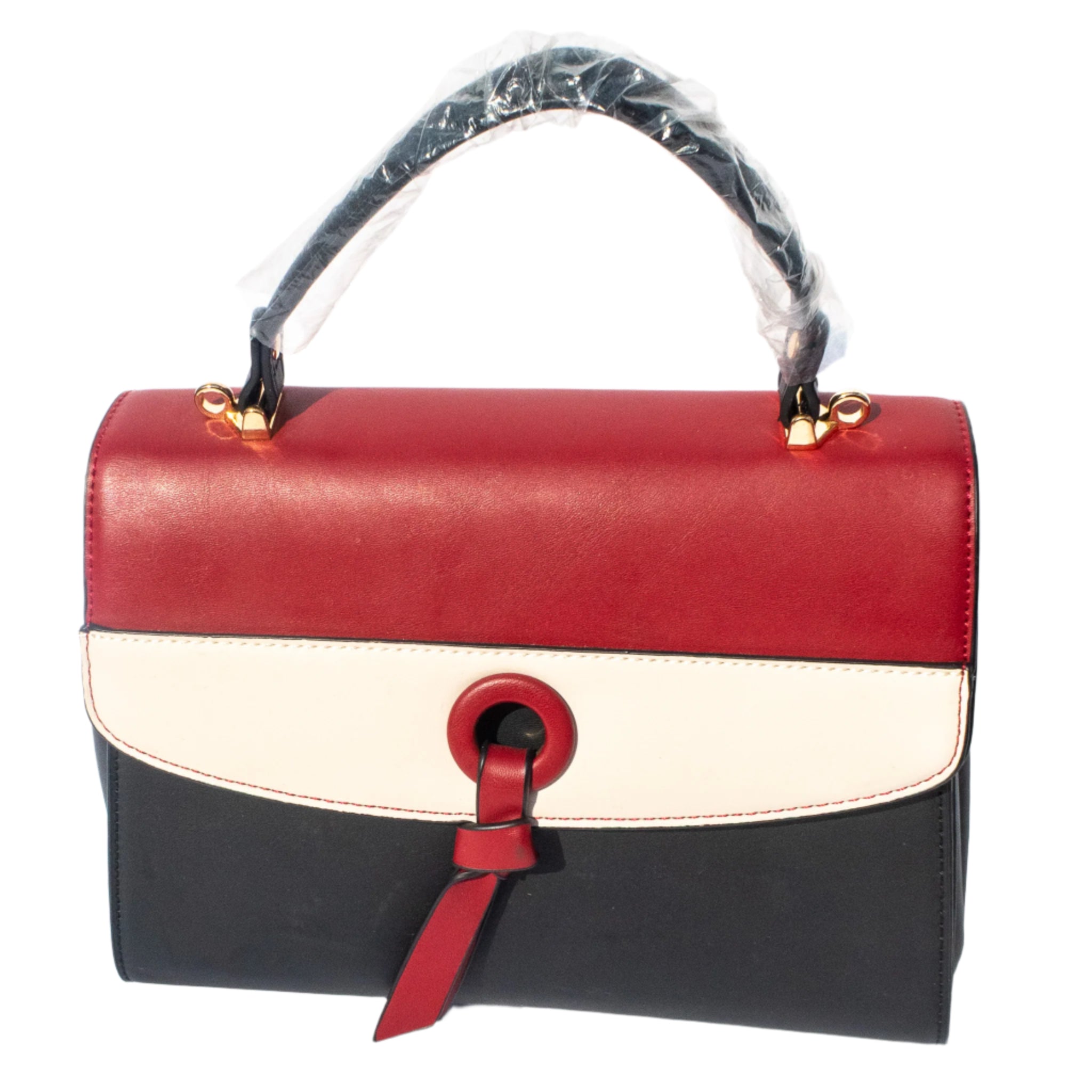 The Tricolor Elegance Vegan Leather Handbag