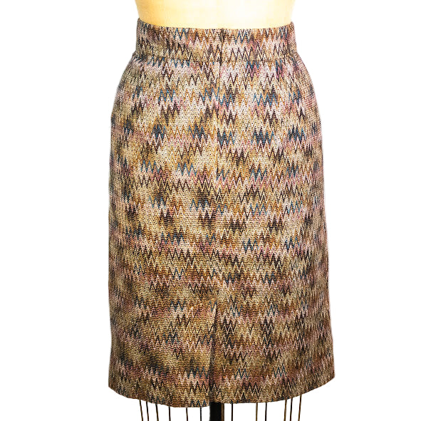 Zigzag Reverie Blazer & Skirt Set, Size 10