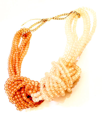 Two Tone Knotted Necklace