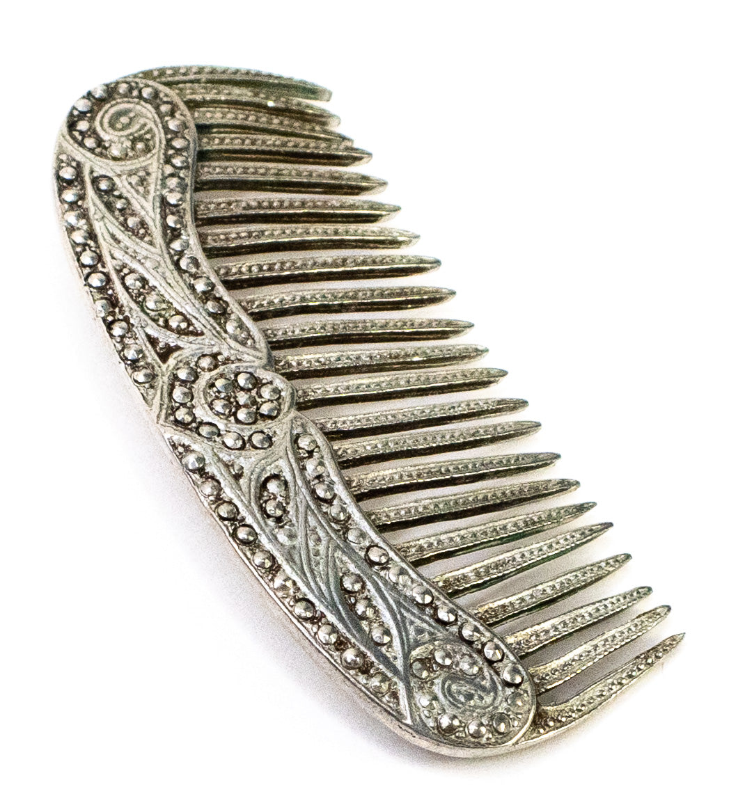 Sterling Silver Hair Comb Broach